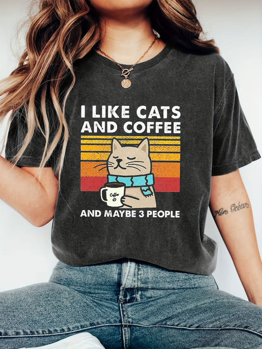 Cat & Coffee T-shirt