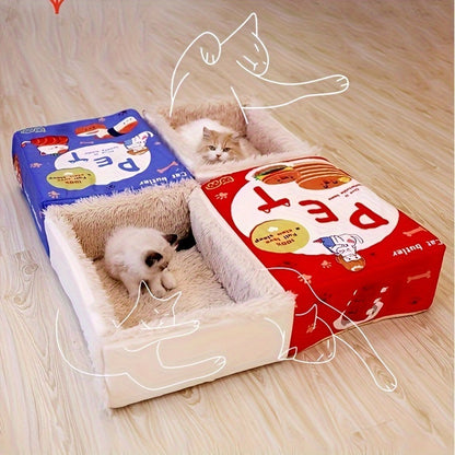 Snack Box Style Cat Bed