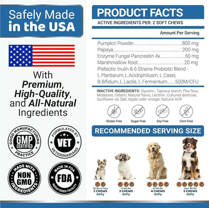 2 Pack Probiotics and Digestive Enzymes for Dogs