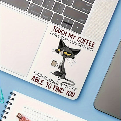 Cat Drink Coffee Art Sticker