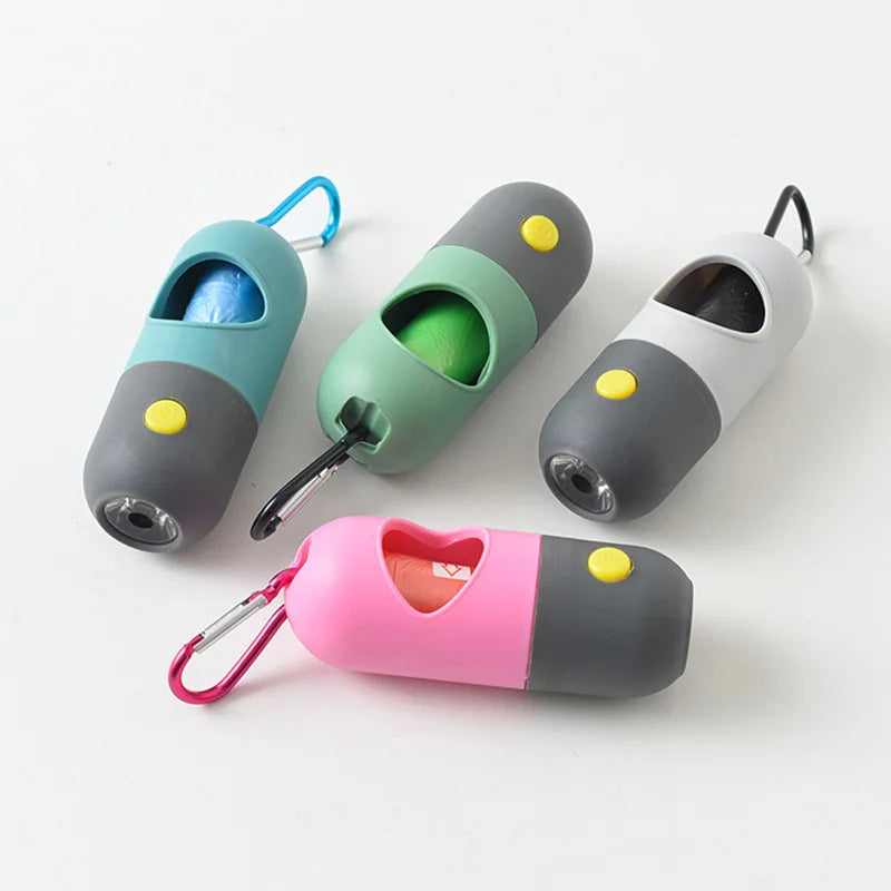 LED Light Pet Waste Bag Dispenser